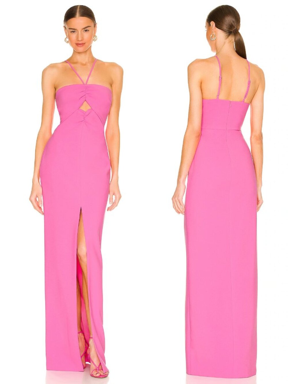 NWT New Likely Rocky Gown Maxi Dress In Pink Sugar Size 10